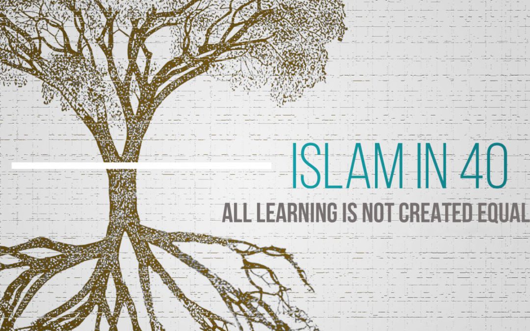 All Learning is Not Created Equal